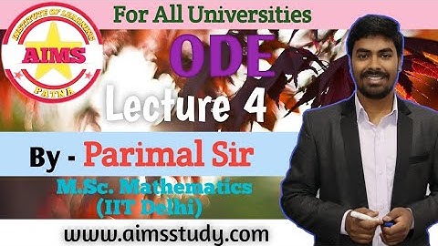 ODE_L(4) |Ordinary Differential Equation | Linear & Bernoulli