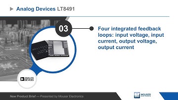 Analog Devices Inc. LT8491 Buck-Boost Battery Charge Controller — New Product Brief | Mouser