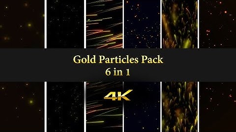 Gold Particles Pack Stock Motion Graphics