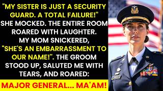 At My Sister’s Wedding, She Publicly Mocked Me — Then Her Groom Saluted: Major General, Ma'am!