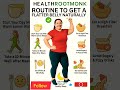 Flatten your belly naturally with simple habits! 🌿💪 #FlatBellyTips #Healthrootmonk #NaturalWays