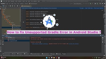 Android Studio Unsupported Gradle Error Fixed in Hindi
