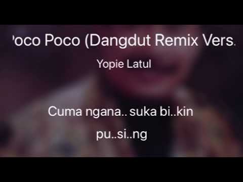 Poco Poco - Yopie Latul Karaoke