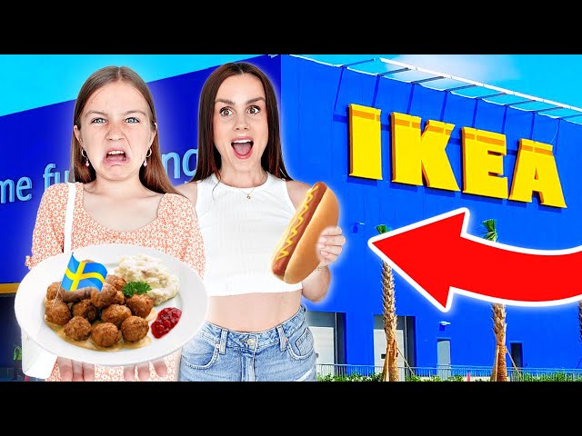 Eating ONLY IKEA FOODS for 24 hours! | Family Fizz class=