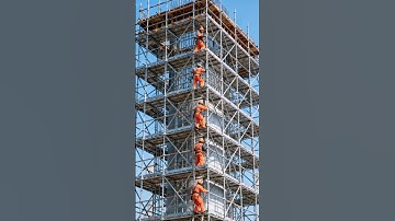 construction fail: scaffolding collapse 👷‍♂️ #shorts #realestate