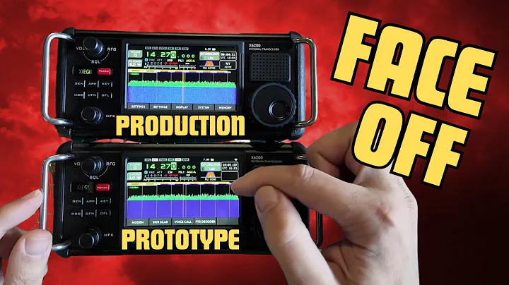 Prototype VS. Production Model - Xiegu X6200