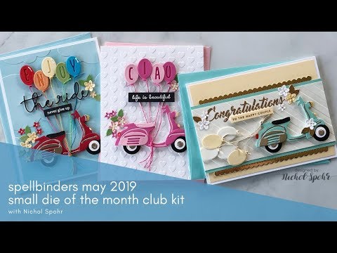 Spellbinders May 2019 Small Die of the Month | Enjoy the Ride