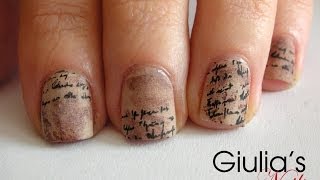 nail letters tutorial