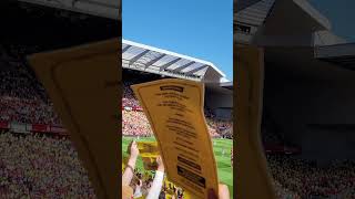 LIVERPOOL FC  FAN PROTEST. "Enough is Enough ".  No to ticket price increases. #lfctv #lfc