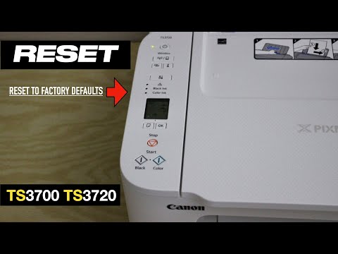 How To Reset Canon Pixma TS3700/TS3720 Series To Factory Defaults !!