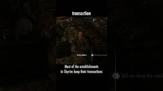 transaction — The Elder Scrolls V: Skyrim dialogue scene
