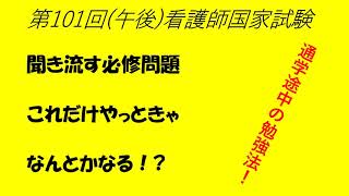 聞き流す必修問題第、101回（午後）看護師国家試験