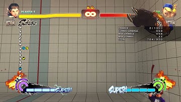 USFIV Sakura Crazy Combo with Ten 1-Frame Links