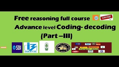 Mains level coding-decoding for Bank po exam