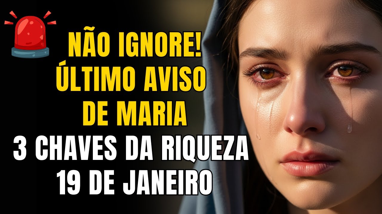 A VIRGEM MARIA AVISA: Eu VI SUAS LÁGRIMAS e hoje e dou para você 3 CHAVES para a RIQUEZA