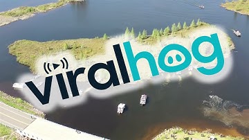 Relocating a Floating Bog on Lake Chippewa in Wisconsin || ViralHog