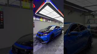 Honda Civic Full Body Wrap Crystal Sapphire Blue