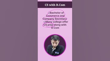 Can I do CS along with B.Com?🤔#shorts