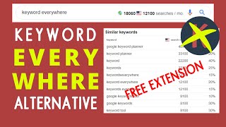 No. 1 Keyword Everywhere ALTERNATIVE Extension (Free Keyword Research Tool)