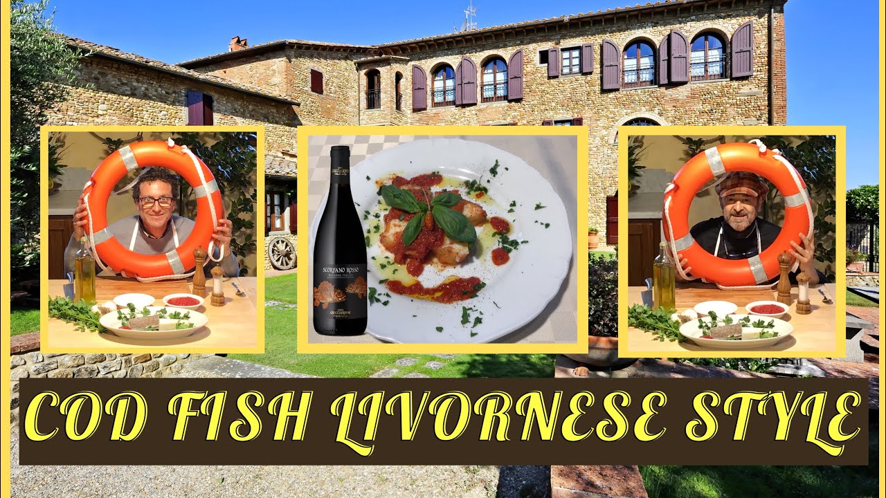 Video recipe Cod Fish Livornese Coast Style . Villa Le Torri YouTube