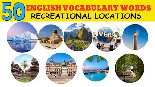 Learn English Vocabulary in 3 minutes| Recreational Places