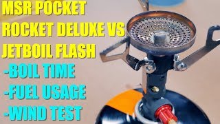 MSR Pocket Rocket Deluxe vs Jetboil Flash System