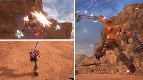 Kingdom Hearts III Playable Roxas + Moveset Showcase