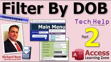Lange klantenlijsten filteren op geboortedatum in formulieren en keuzelijsten met invoervakken in...