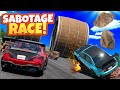 Whoever Loses DESTROYS the Track! (BeamNG Drive Mods Challenge)