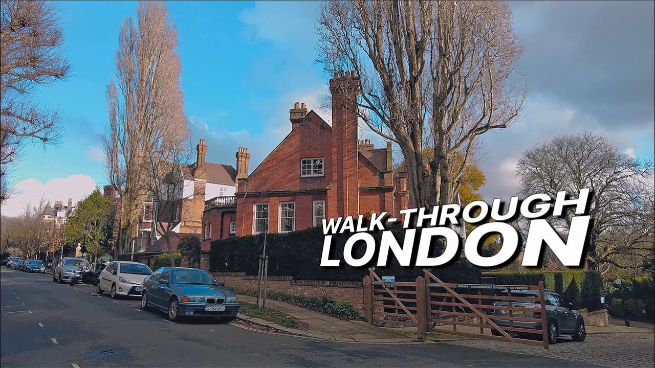 LONDON Walk 🇬🇧 - Exploring Hampstead 🌻🏡- One of London’s most charming urban village 🏘