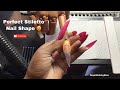 How to: Perfect Sharp Stiletto Nail | Nail Shaping Tutorial