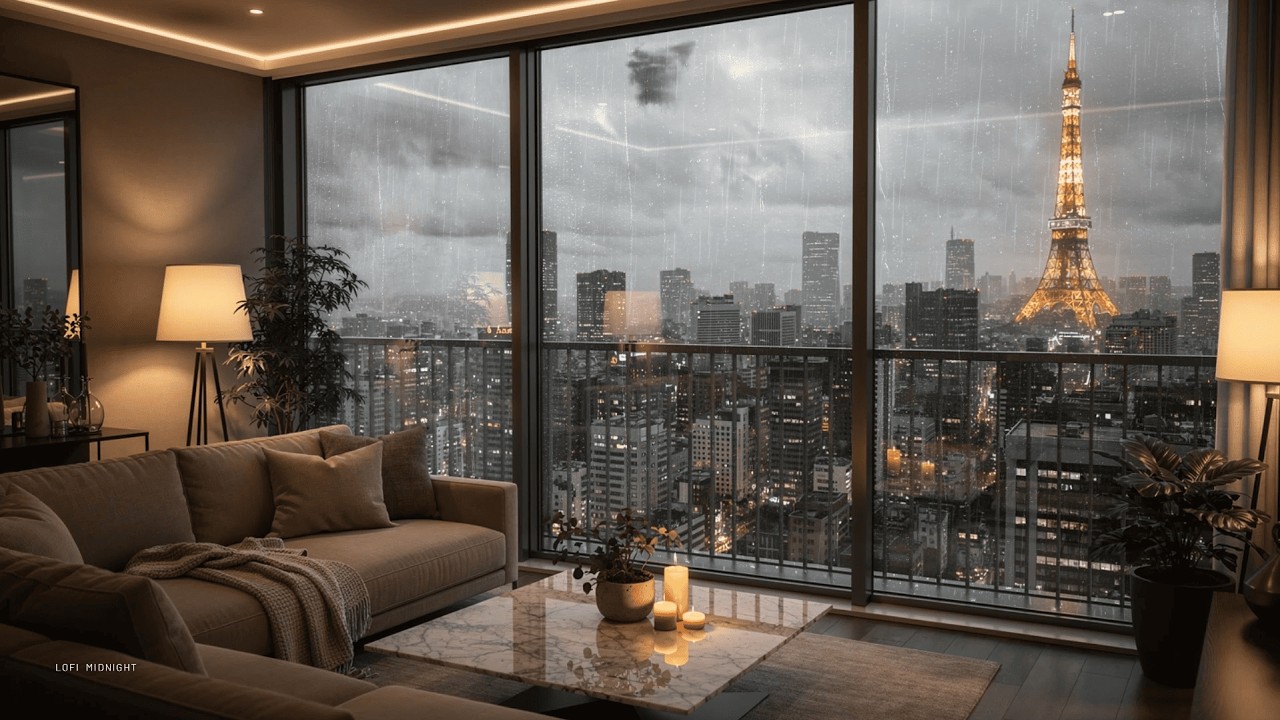 Rainy Night City ☔ Chill Lofi Beats & Cozy Late Night Ambience