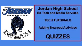 Nearpod Activities: Quizzes