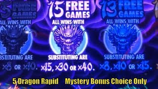 ★FINALLY SUPER BIG WIN !! Mystery Bonus Choice Only ! ☆5 DRAGONS RAPID Slot machine★栗スロ☆ screenshot 5