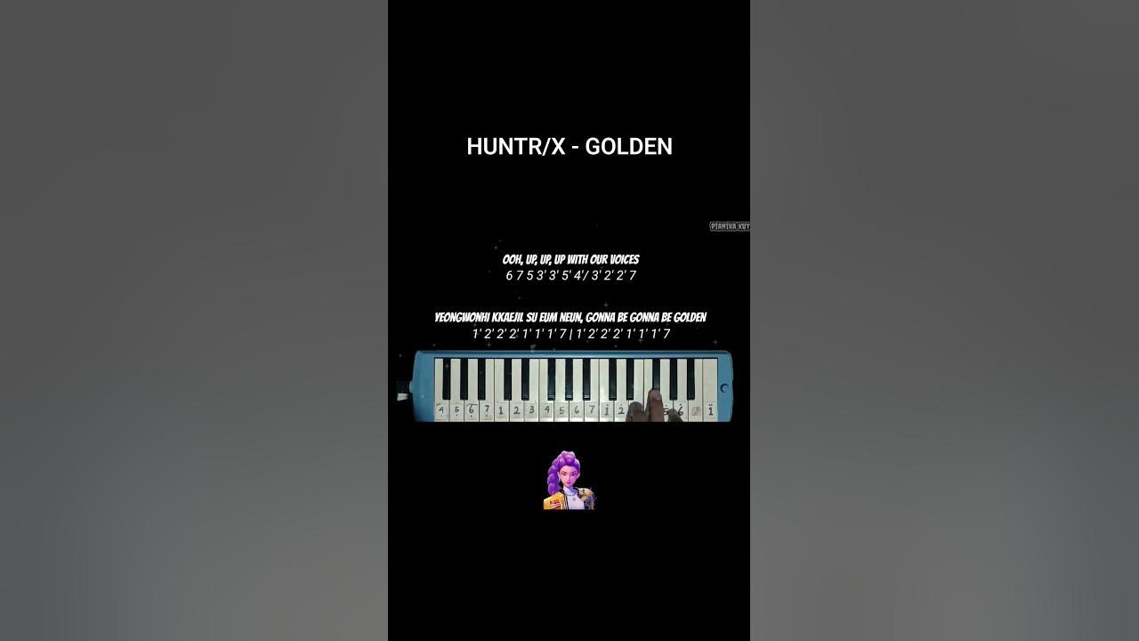 Cover Pianika HUNTR/X - GOLDEN (KPop Demon Hunters) #shorts