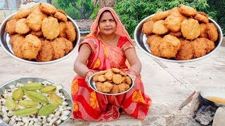 मैदा और नारियल का मीठा खस्ता ठेकुआ बनाने की विधि | Khasta Nariyal Thekua recipe in hindi