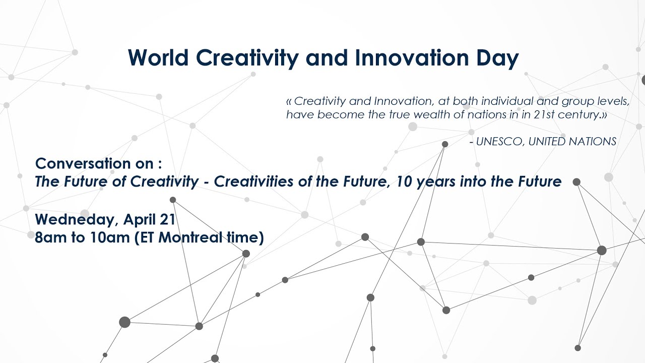 World Creativity and Innovation Day - YouTube