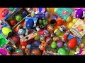 60 SURPRISE EGGS!!! Play-Doh Playmobil HotWheels FisherPrice Nickelodeon Disney POOH Build Cars MLP