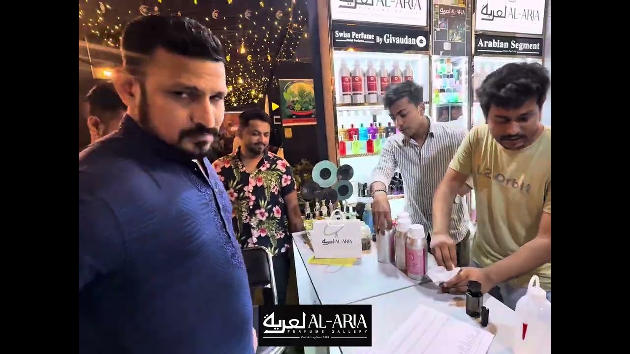 Cricketer Nasir Hossain at Al-Aria Perfume gallery