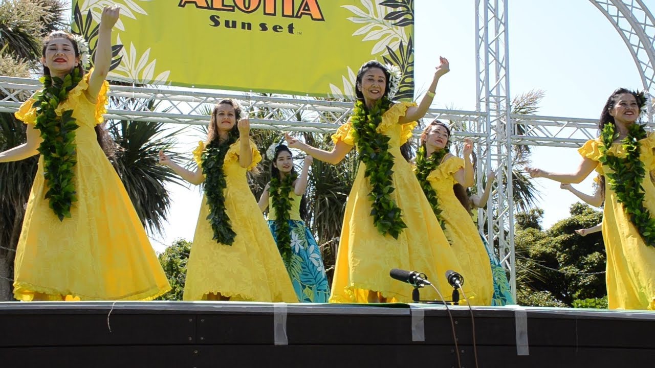 Maile Swing Halau O Kai Malino vol.2 ALOHA Sunset 2019 - YouTube