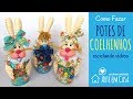 Recicle Vidros e faça Potes de Coelhinhos para chocolates e balas!