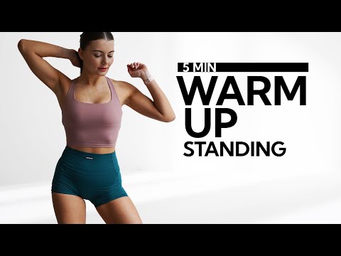 5 MIN STANDING PRE WORKOUT WARM UP- No Jumping