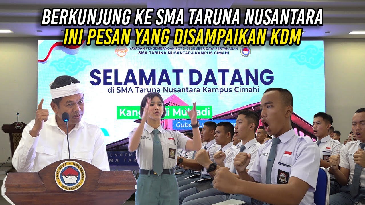 BERKUNJUNG KE SMA TARUNA NUSANTARA | INI PESAN YANG DISAMPAIKAN KDM