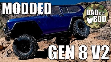 Redcat Gen 8 v2 MODIFIED - RC truck Crawling Palo Duro with stage 2