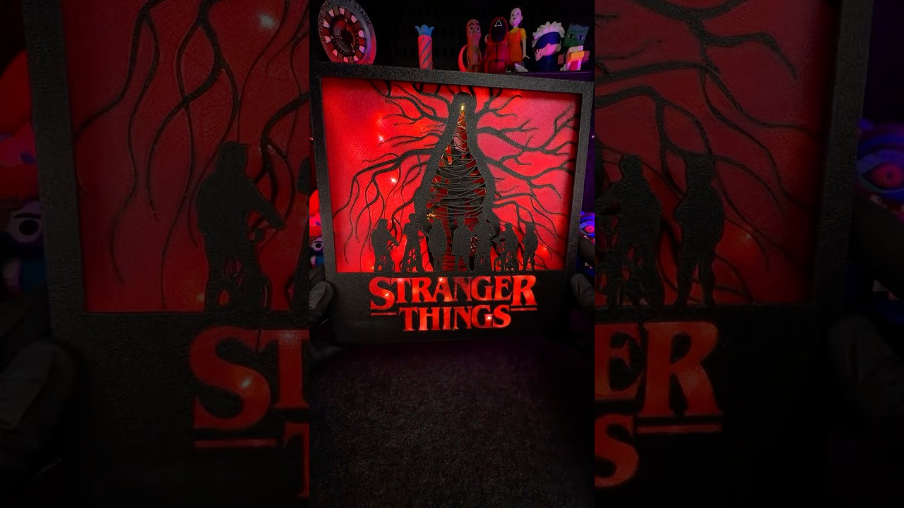 3D Printed Stranger Things Shadowbox🔦📡
