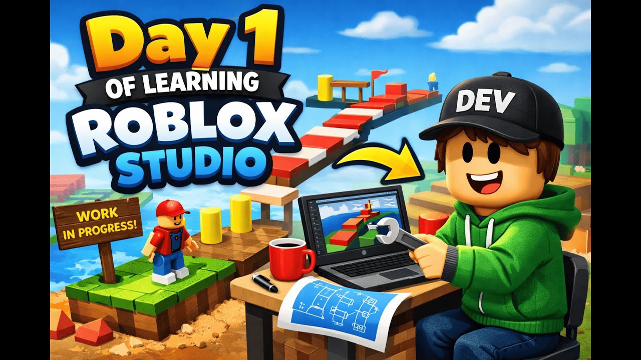 Learning Roblox Game Development (Day 1) - YouTube