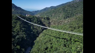 Canopy River Christmas RZR Excursion Over The Jorullo Bridge In Puerto Vallarta Mexico (4K Drone)