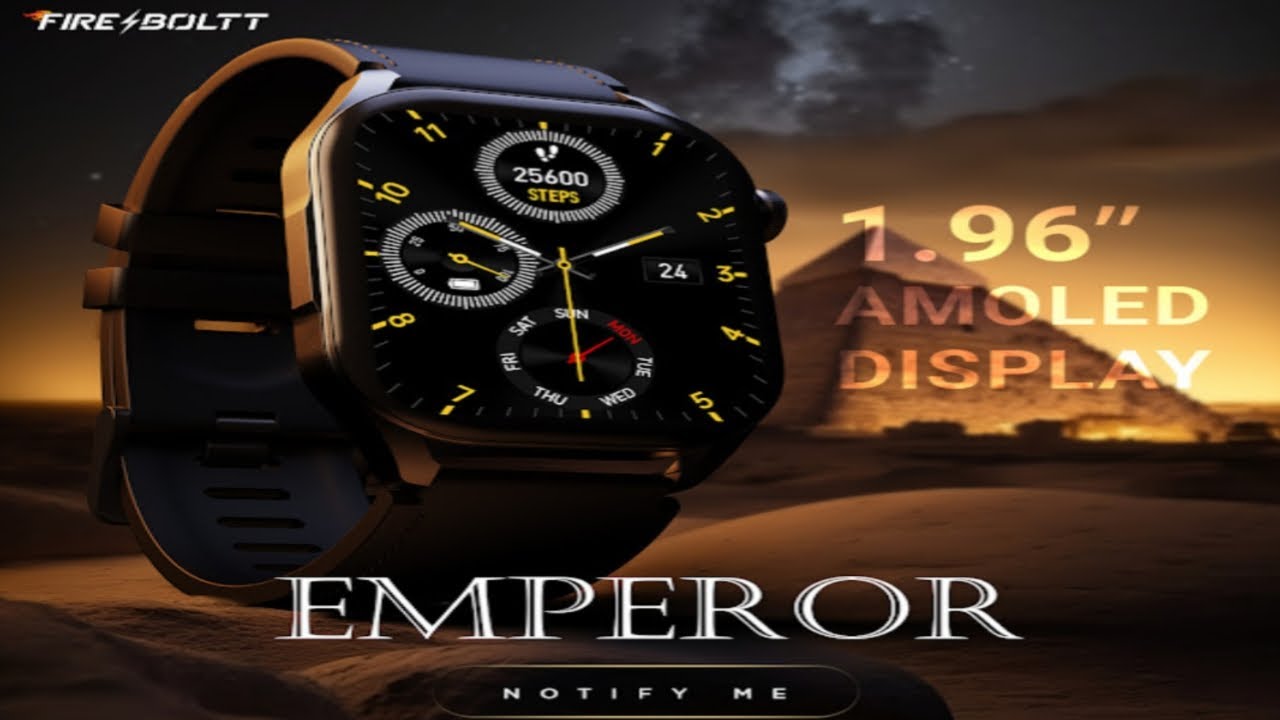 FIRST TIME 1.96" BIGGEST AMOLED DISPLAY UNDER 4K || FIREBOLTT EMPEROR || LAUNCHING SOON