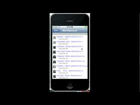 Small presentation of iPhone application client for Web shop mamopony.pl