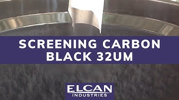 Carbon Black Powder Screening on the Hi-Sifter | Sieving Carbon Black Powder | Elcan Industries
